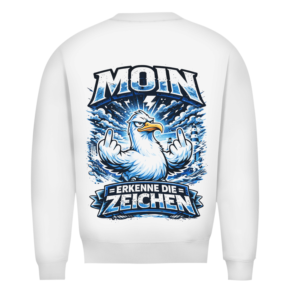 Sweatshirt Herren MOIN Erkenne die Zeichen #556  - beidseitiger Druck