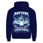 Hoodie Herren MOIN Erkenne die Zeichen #556 - beidseitiger Druck