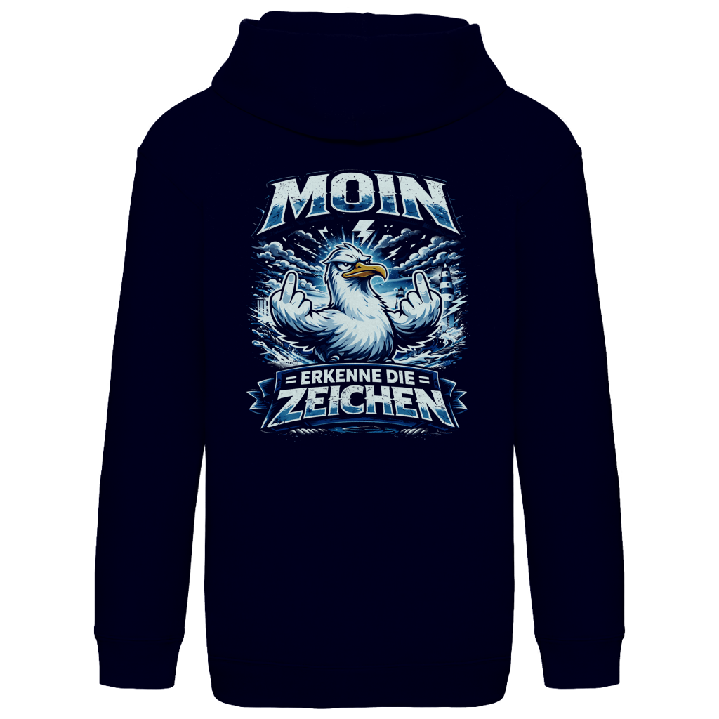 Hoodie Kinder MOIN Erkenne die Zeichen #556  - beidseitiger Druck