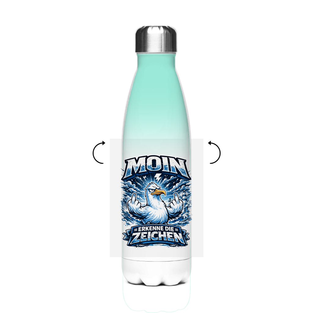Edelstahl-Thermoflasche MOIN Erkenne die Zeichen #556