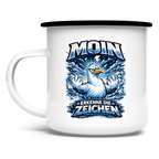 Emaille Tasse MOIN Erkenne die Zeichen #556