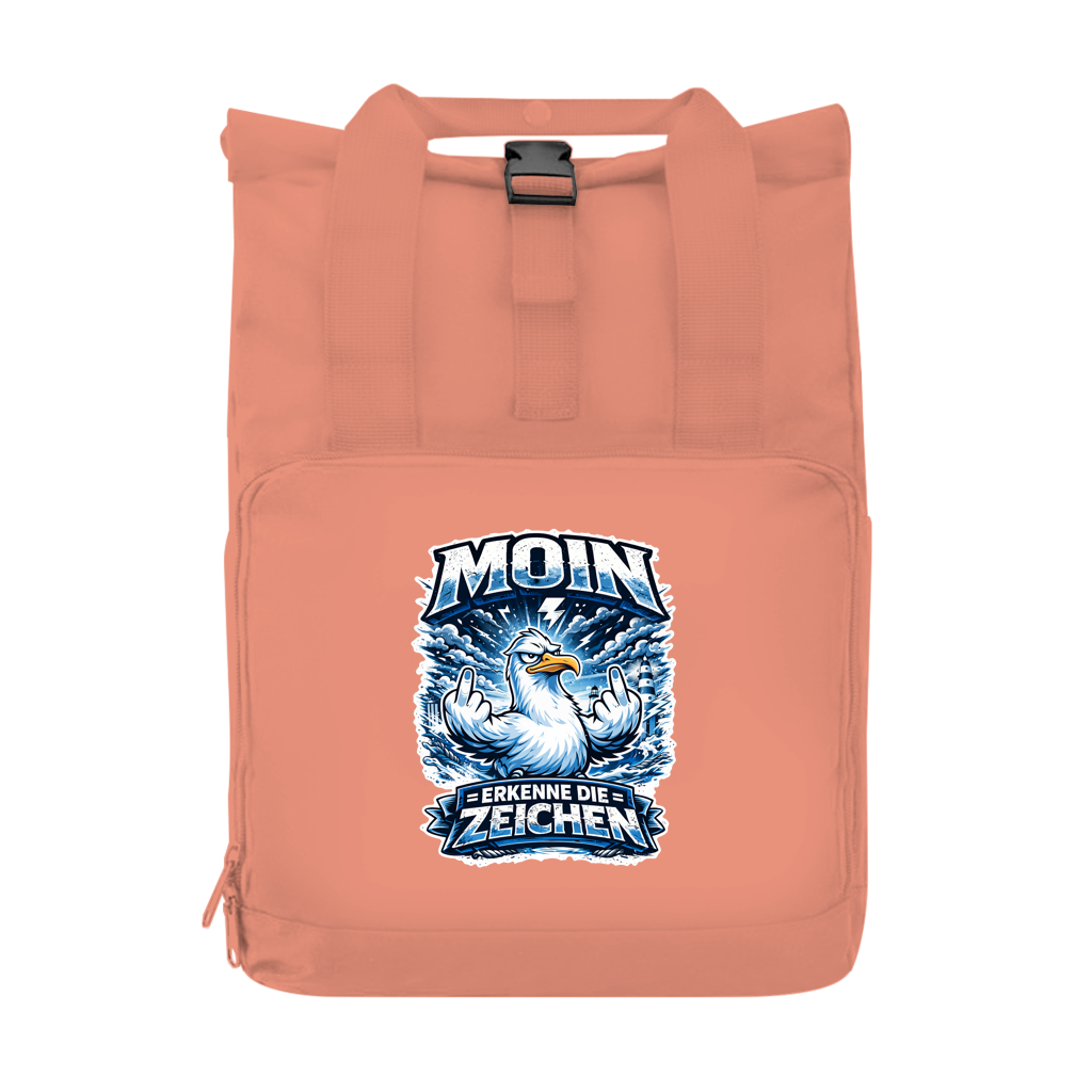 Rucksack mit Seitentasche MOIN Erkenne die Zeichen #556  Gr. S