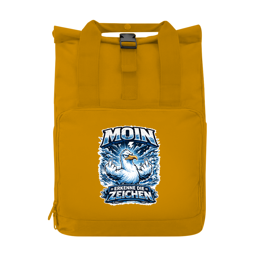 Rucksack mit Seitentasche MOIN Erkenne die Zeichen #556  Gr. S