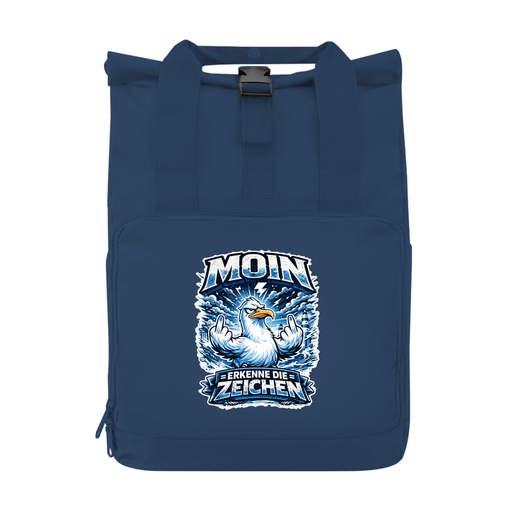 Rucksack mit Seitentasche MOIN Erkenne die Zeichen #556  Gr. S