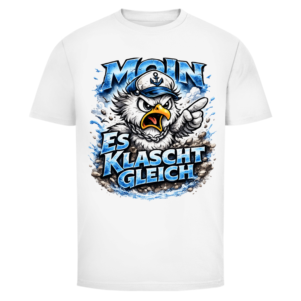 T-Shirt unisex Es klatscht gleich #564 - einseitiger Druck