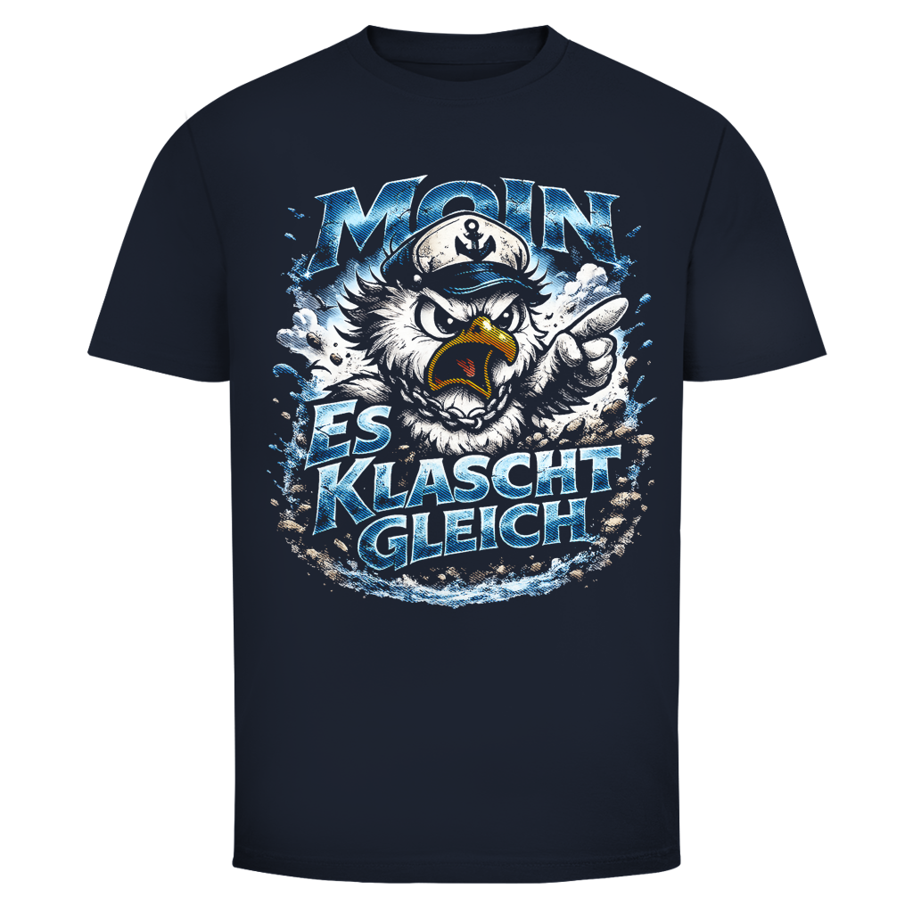 T-Shirt unisex Es klatscht gleich #564 - einseitiger Druck
