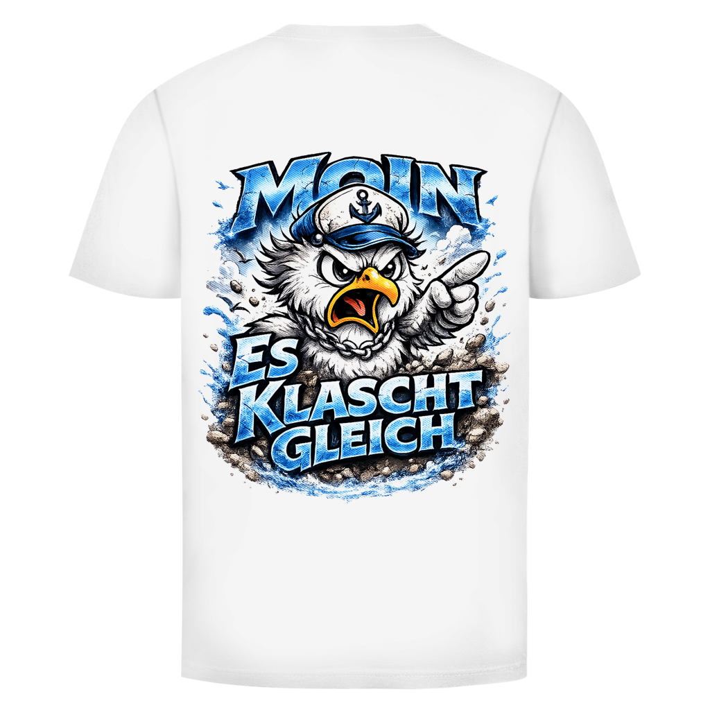 T-Shirt unisex  Es klatscht gleich #564  - beidseitiger Druck