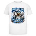 T-Shirt unisex  Es klatscht gleich #564  - beidseitiger Druck