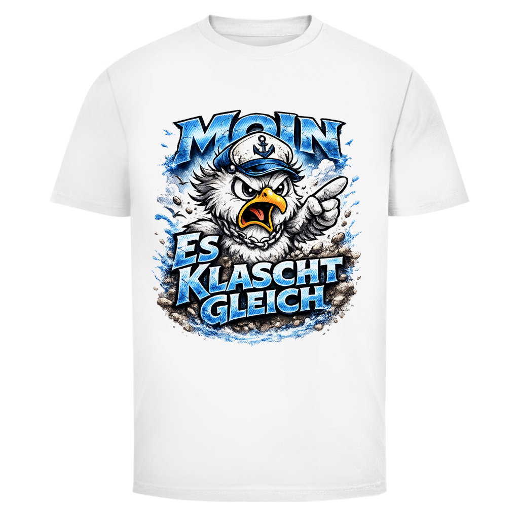 T-Shirt unisex  Es klatscht gleich #564  - beidseitiger Druck