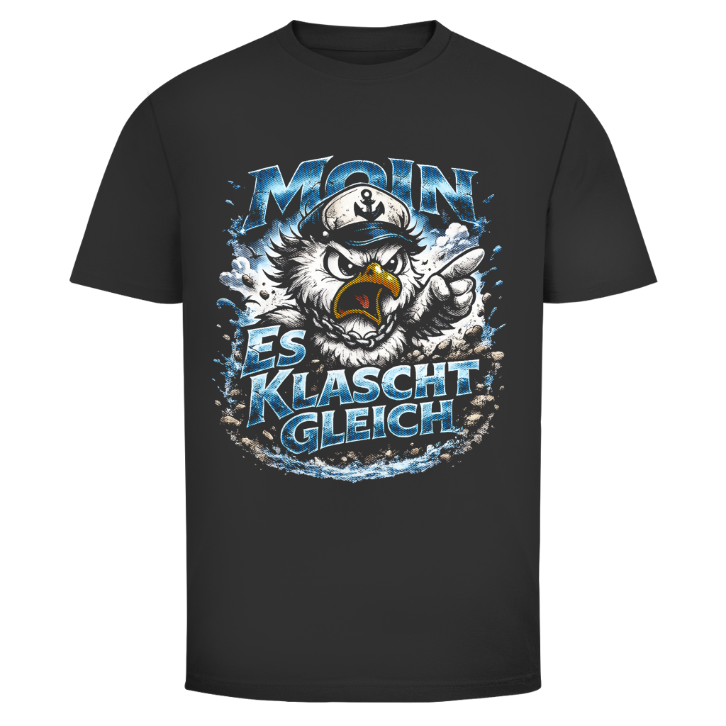 T-Shirt unisex  Es klatscht gleich #564  - beidseitiger Druck