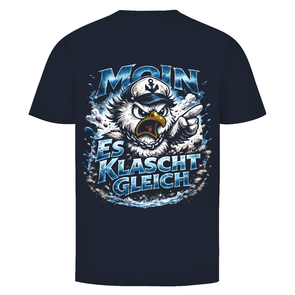 T-Shirt unisex  Es klatscht gleich #564  - beidseitiger Druck