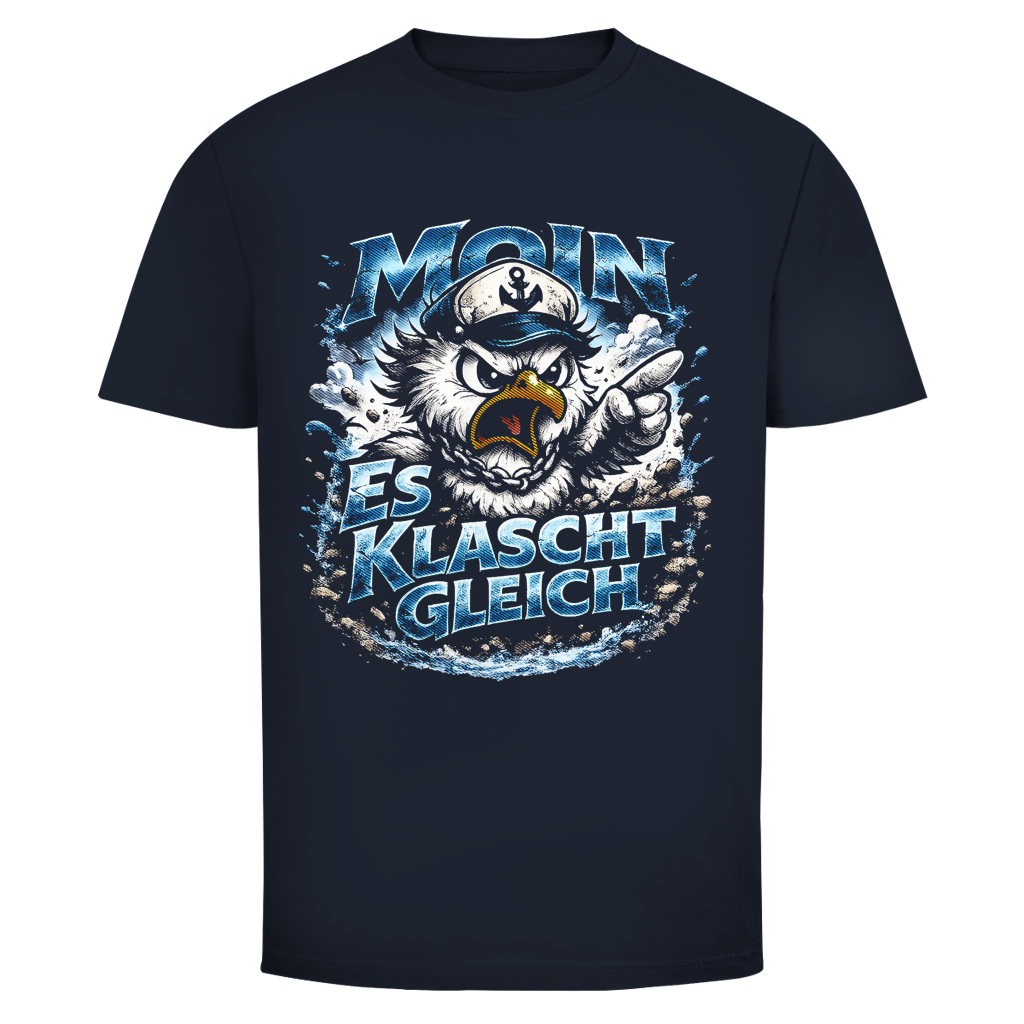 T-Shirt unisex  Es klatscht gleich #564  - beidseitiger Druck