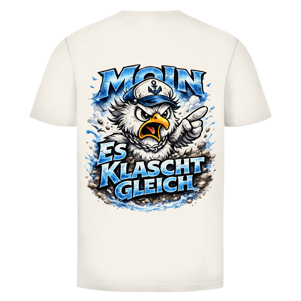 T-Shirt unisex  Es klatscht gleich #564  - beidseitiger Druck