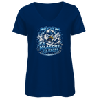 T-Shirt Damen V-Neck  Es klatscht gleich #564