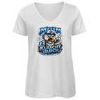 T-Shirt Damen V-Neck  Es klatscht gleich #564