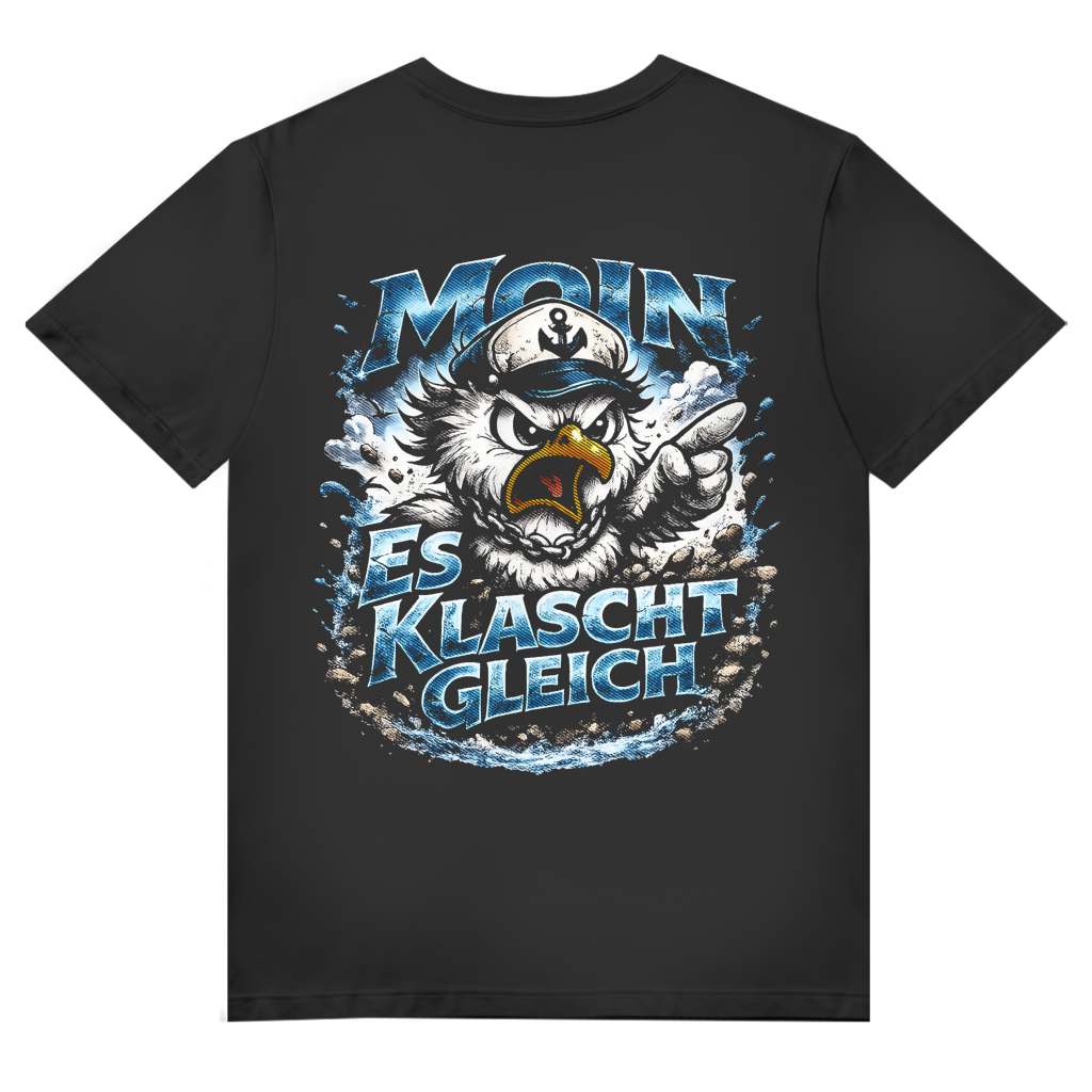 T-Shirt Herren V-Neck  Es klatscht gleich #564