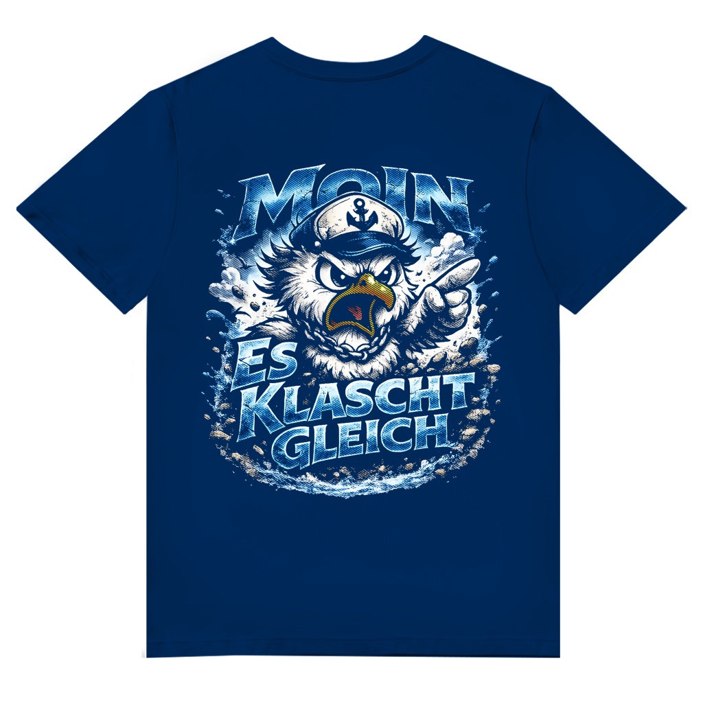 T-Shirt Herren V-Neck  Es klatscht gleich #564