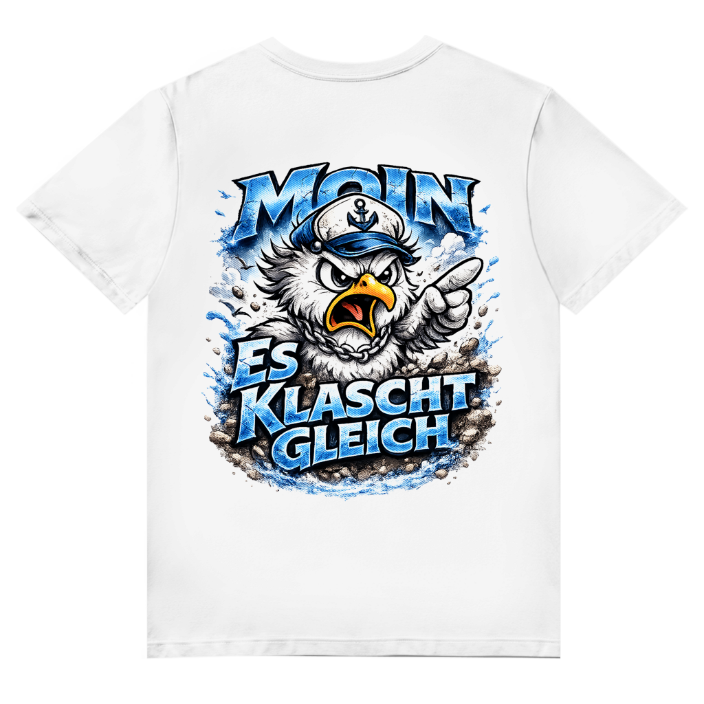 T-Shirt Herren V-Neck  Es klatscht gleich #564