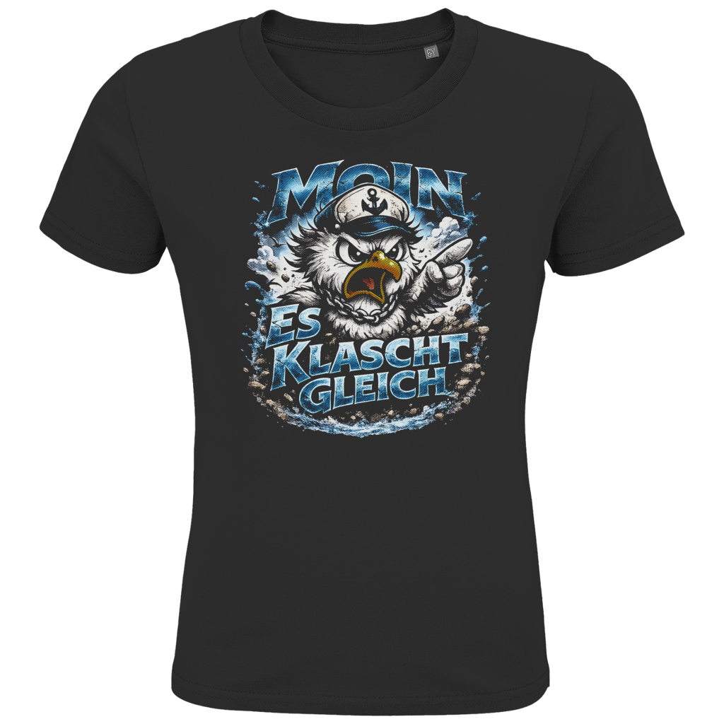 T-Shirt Kinder  Es klatscht gleich #564 - einseitiger Druck
