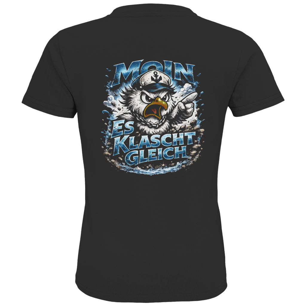 T-Shirt Kinder  Es klatscht gleich #564  - beidseitiger Druck