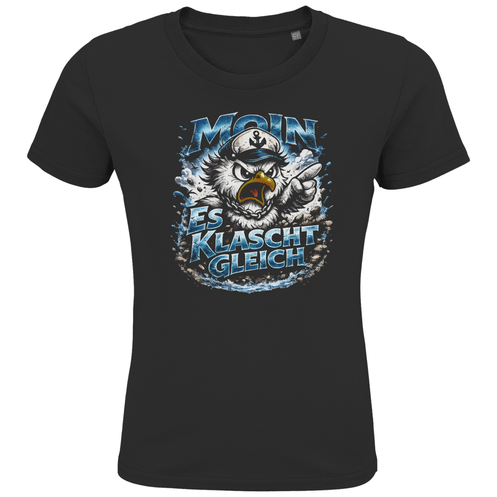 T-Shirt Kinder  Es klatscht gleich #564  - beidseitiger Druck