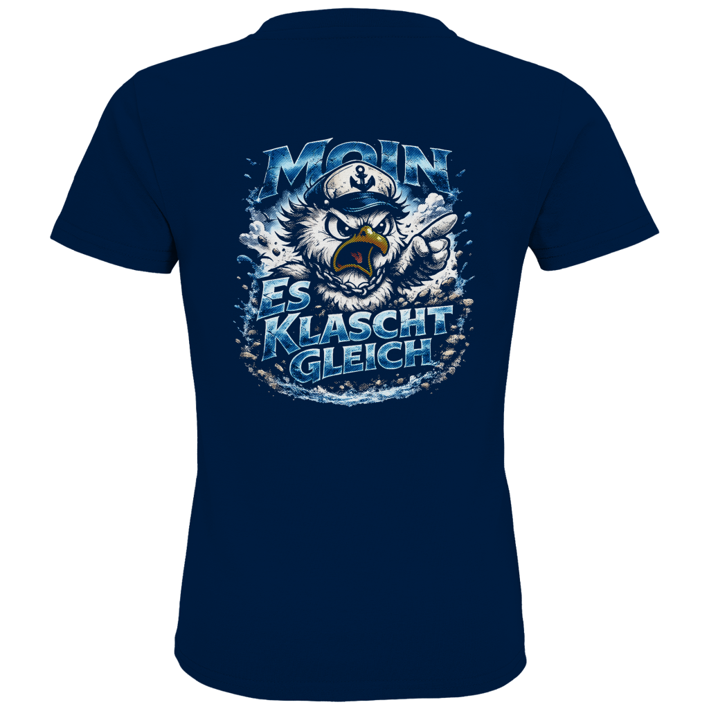 T-Shirt Kinder  Es klatscht gleich #564  - beidseitiger Druck