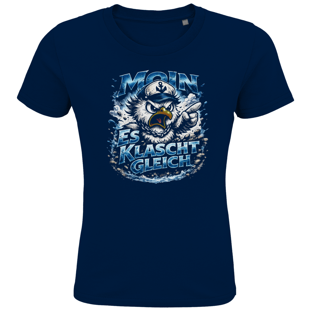 T-Shirt Kinder  Es klatscht gleich #564  - beidseitiger Druck