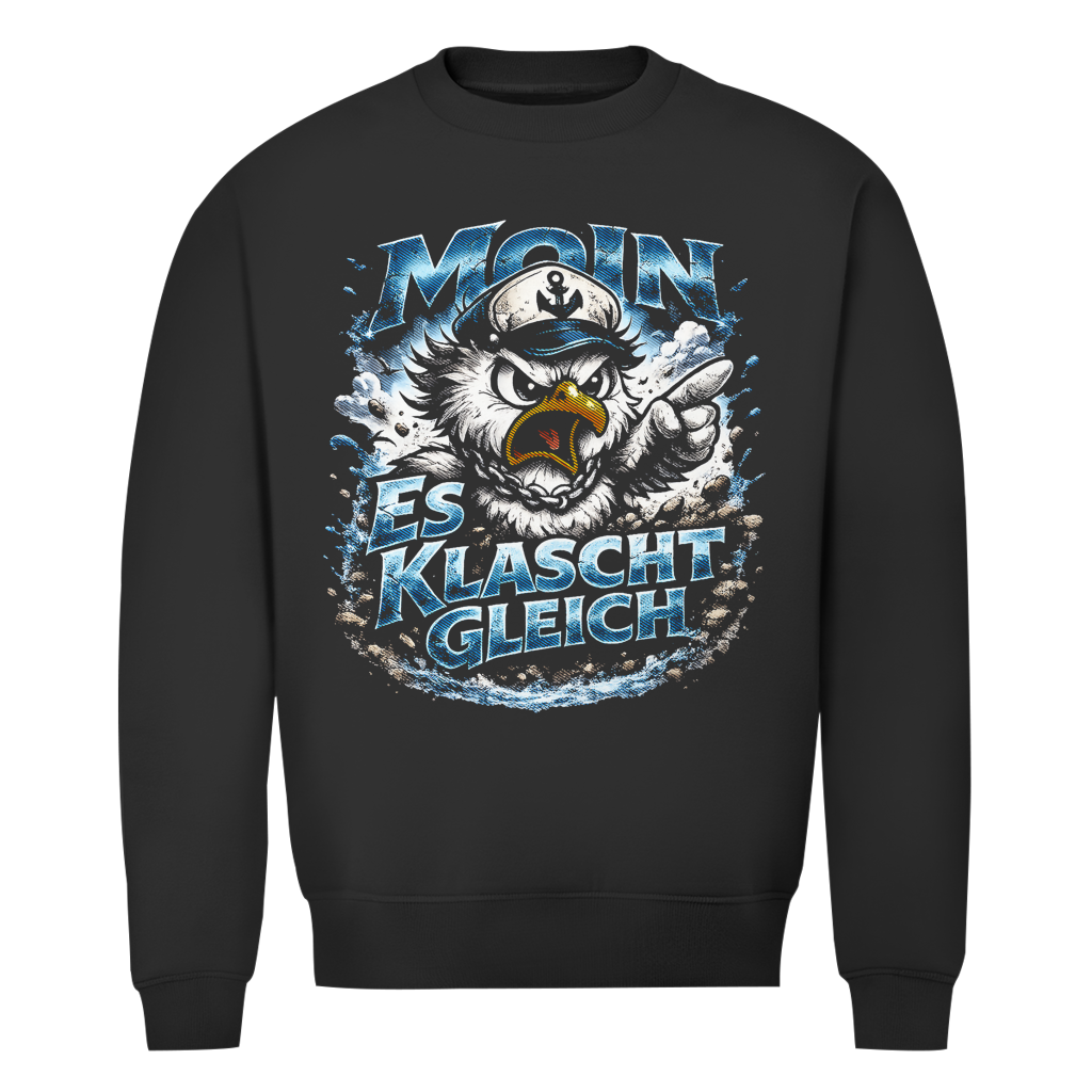 Sweatshirt Herren  Es klatscht gleich #564  - einseitiger Druck