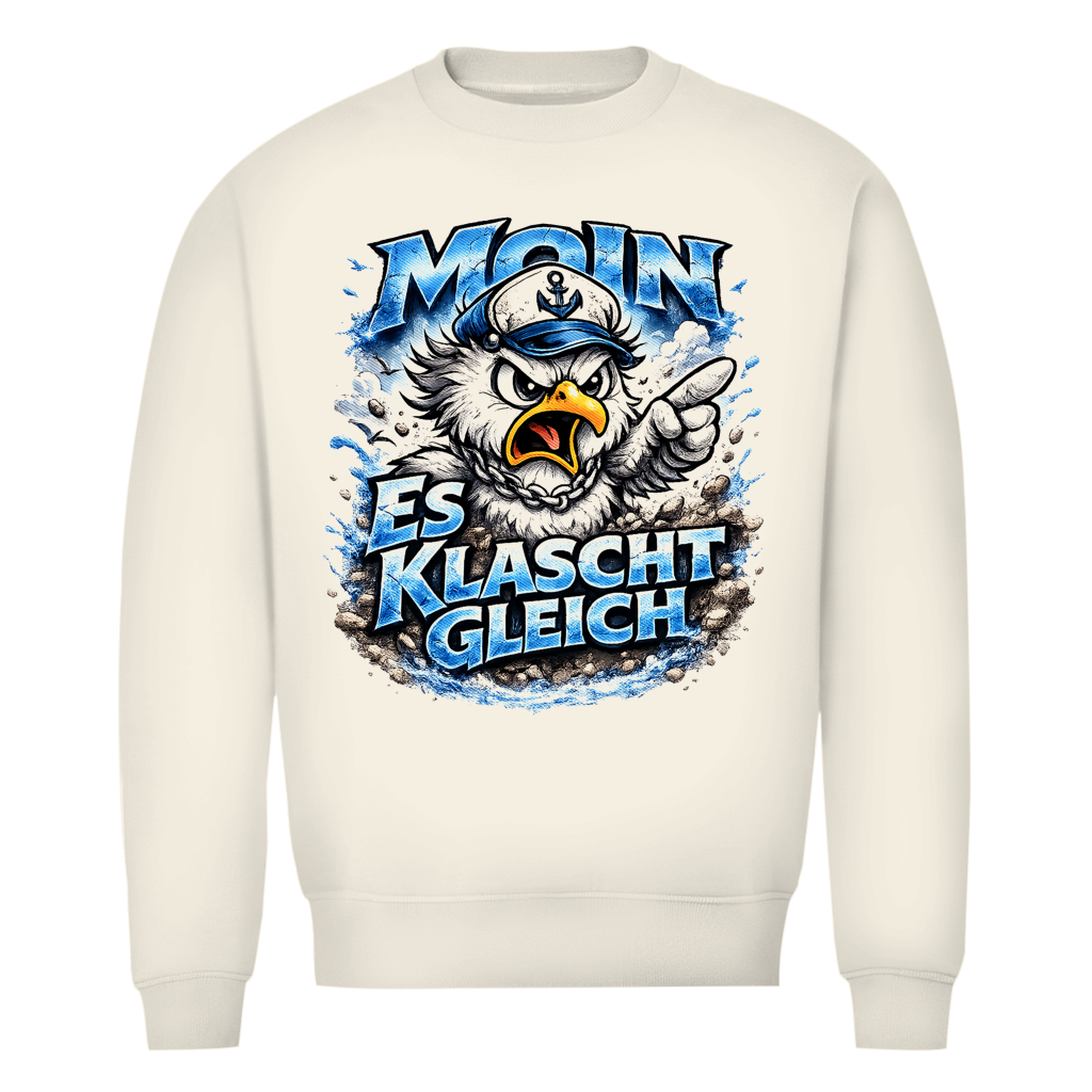Sweatshirt Herren  Es klatscht gleich #564  - einseitiger Druck