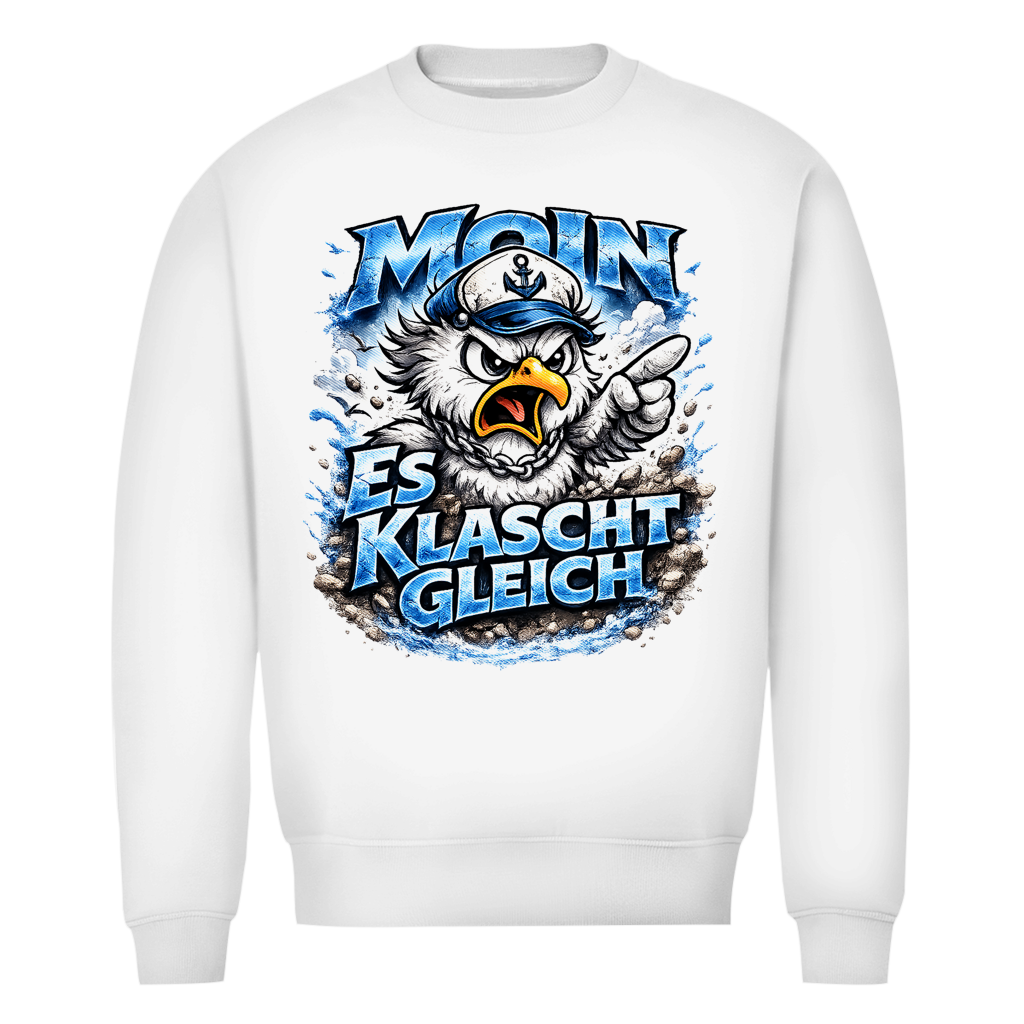 Sweatshirt Herren  Es klatscht gleich #564  - einseitiger Druck