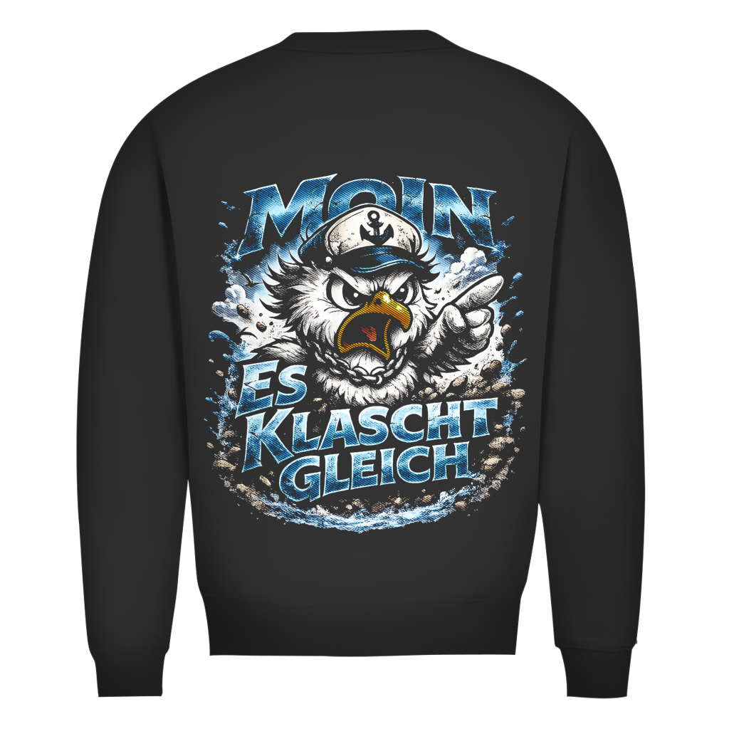 Sweatshirt Herren  Es klatscht gleich #564 - beidseitiger Druck