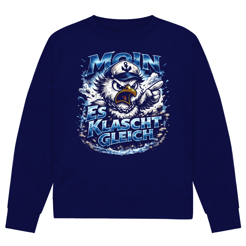 Sweatshirt Herren  Es klatscht gleich #564 - beidseitiger Druck