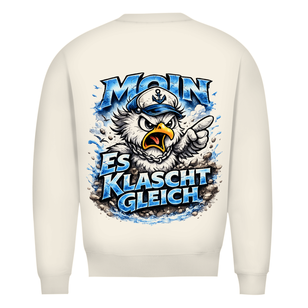 Sweatshirt Herren  Es klatscht gleich #564 - beidseitiger Druck