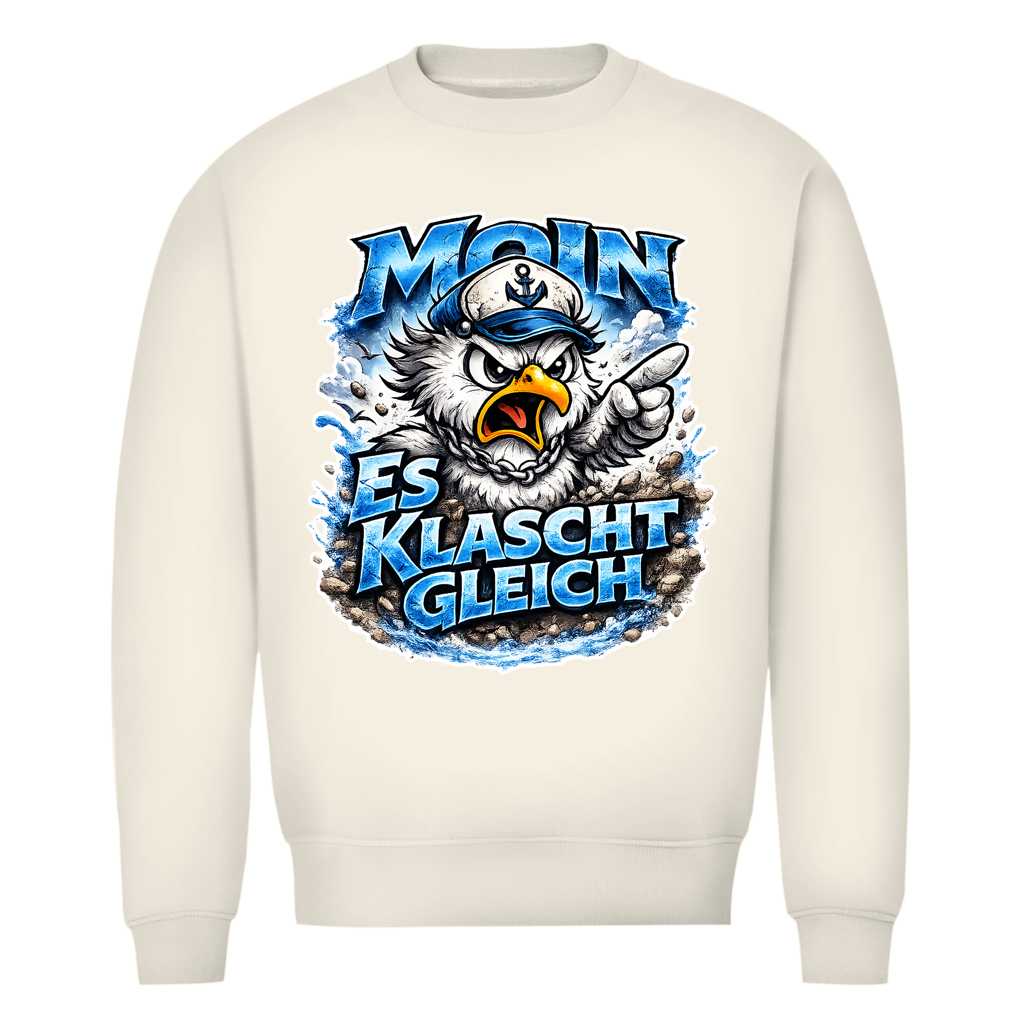 Sweatshirt Herren  Es klatscht gleich #564 - beidseitiger Druck