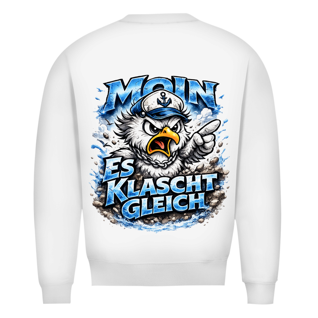 Sweatshirt Herren  Es klatscht gleich #564 - beidseitiger Druck