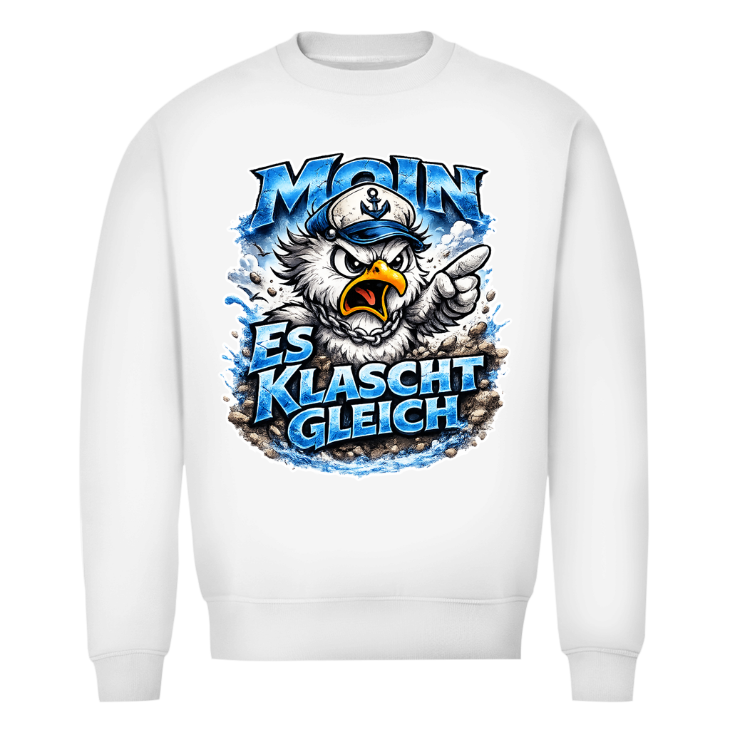 Sweatshirt Herren  Es klatscht gleich #564 - beidseitiger Druck