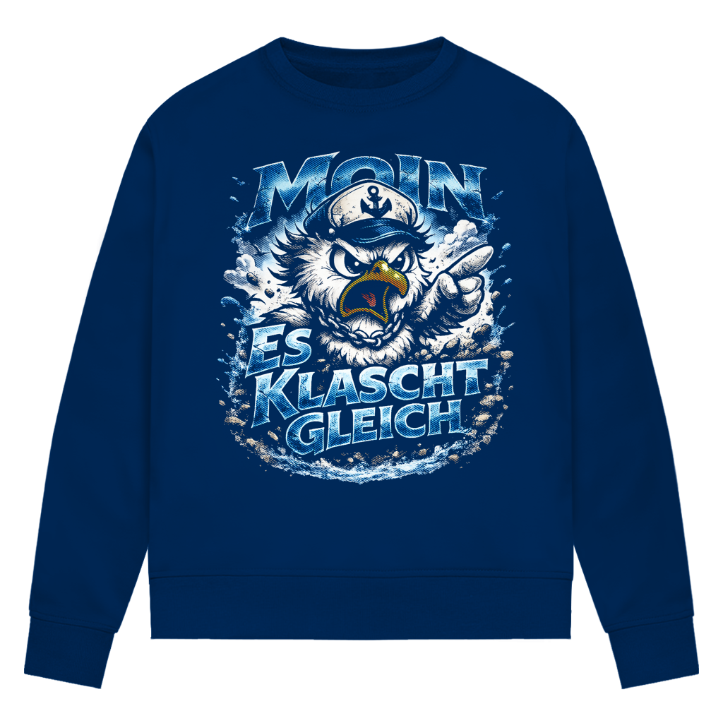 Sweatshirt Damen  Es klatscht gleich #564