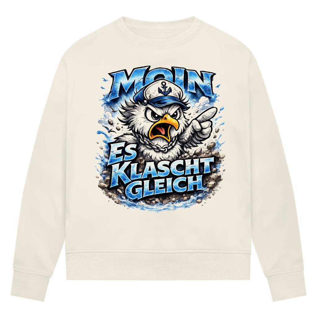 Sweatshirt Damen  Es klatscht gleich #564