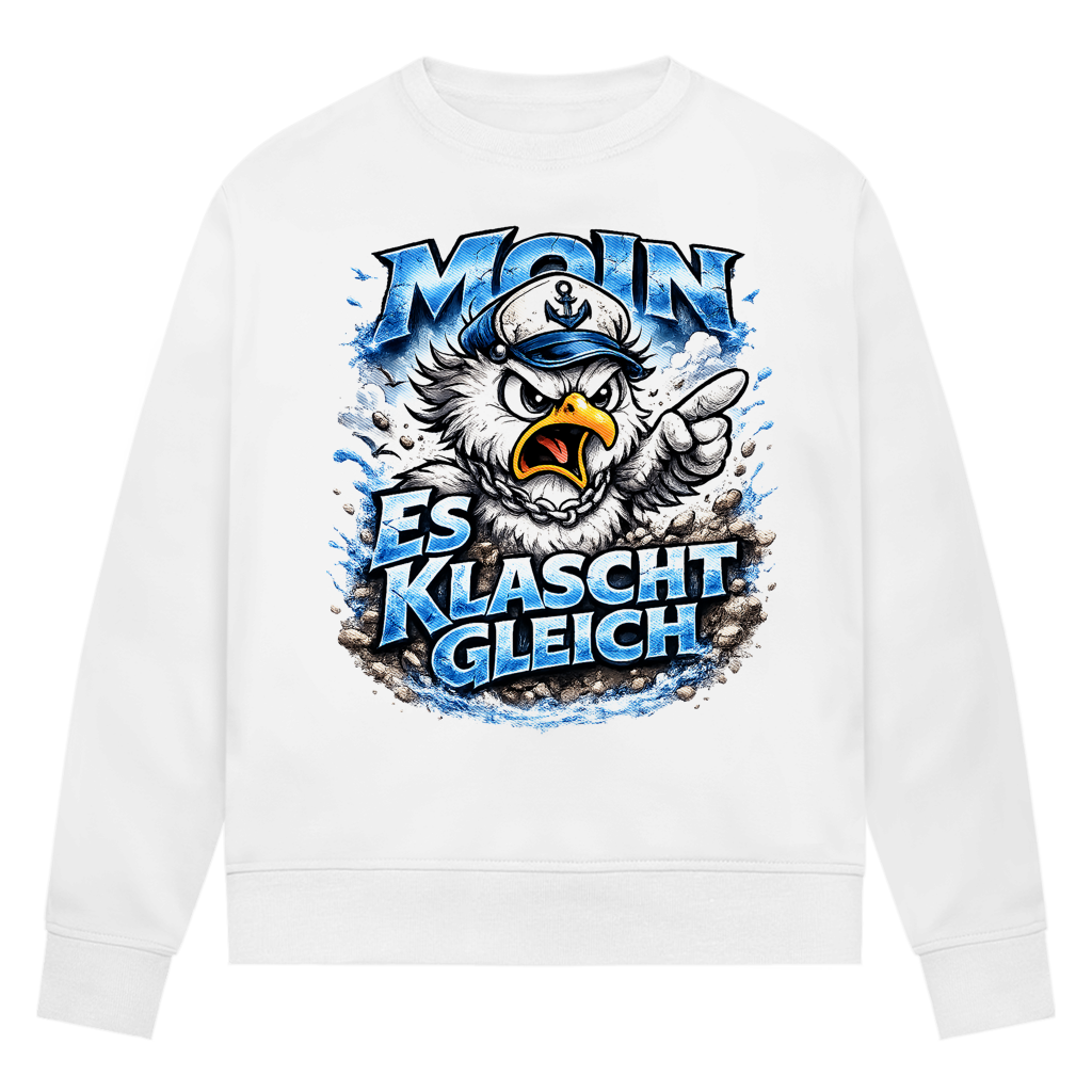 Sweatshirt Damen  Es klatscht gleich #564