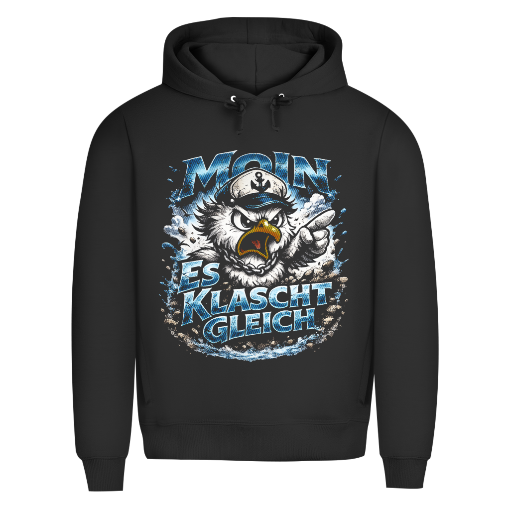 Hoodie Herren  Es klatscht gleich #564  - einseitiger Druck