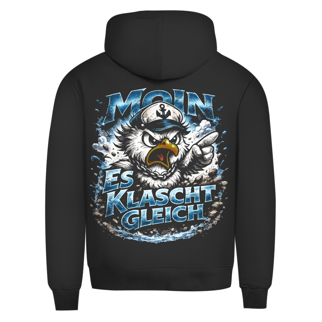 Hoodie Herren  Es klatscht gleich #564 - beidseitiger Druck
