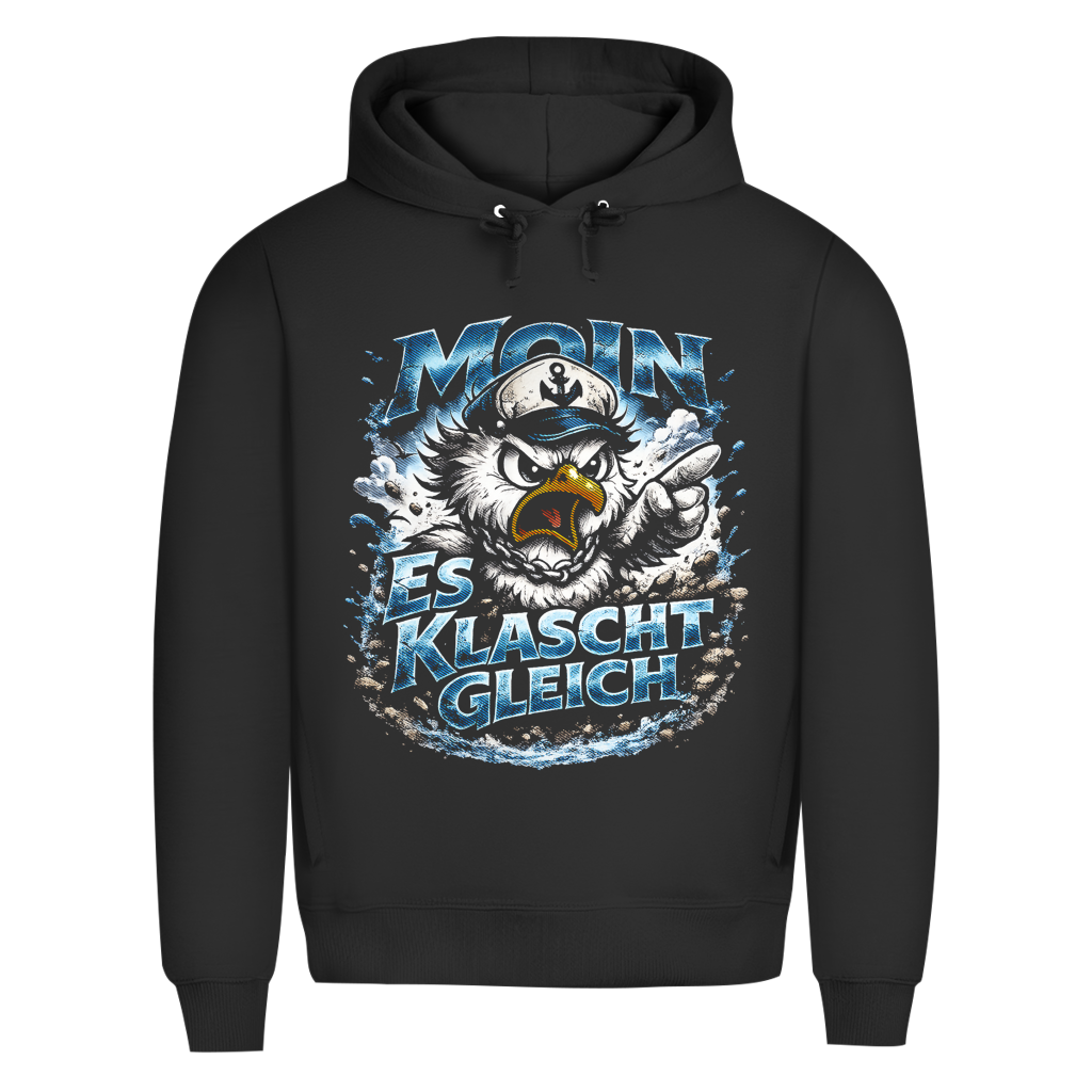 Hoodie Herren  Es klatscht gleich #564 - beidseitiger Druck
