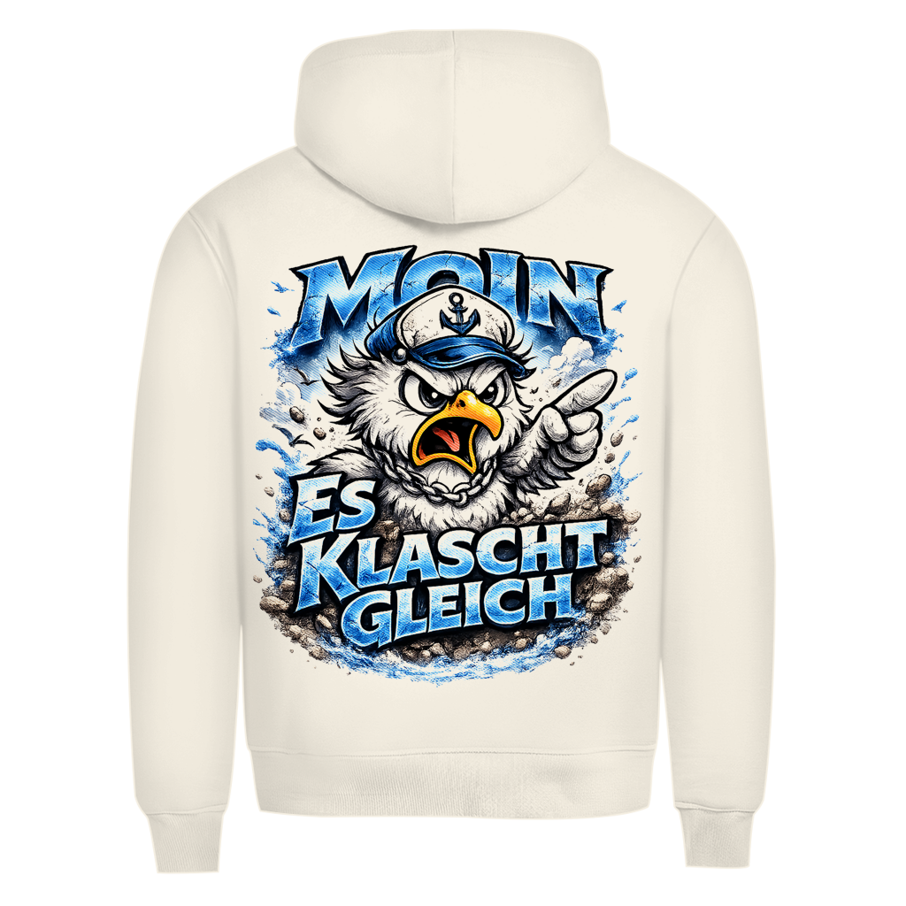 Hoodie Herren  Es klatscht gleich #564 - beidseitiger Druck