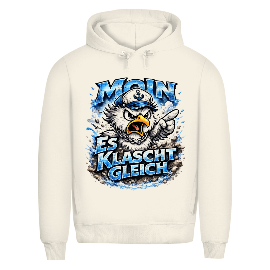 Hoodie Herren  Es klatscht gleich #564 - beidseitiger Druck
