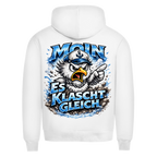 Hoodie Herren  Es klatscht gleich #564 - beidseitiger Druck