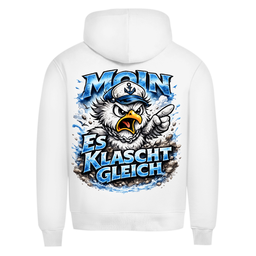 Hoodie Herren  Es klatscht gleich #564 - beidseitiger Druck