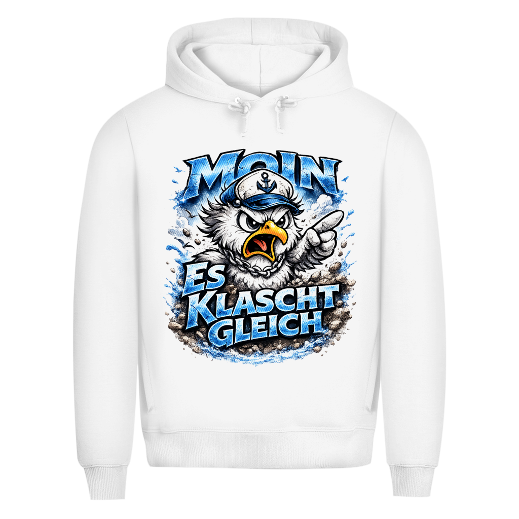 Hoodie Herren  Es klatscht gleich #564 - beidseitiger Druck