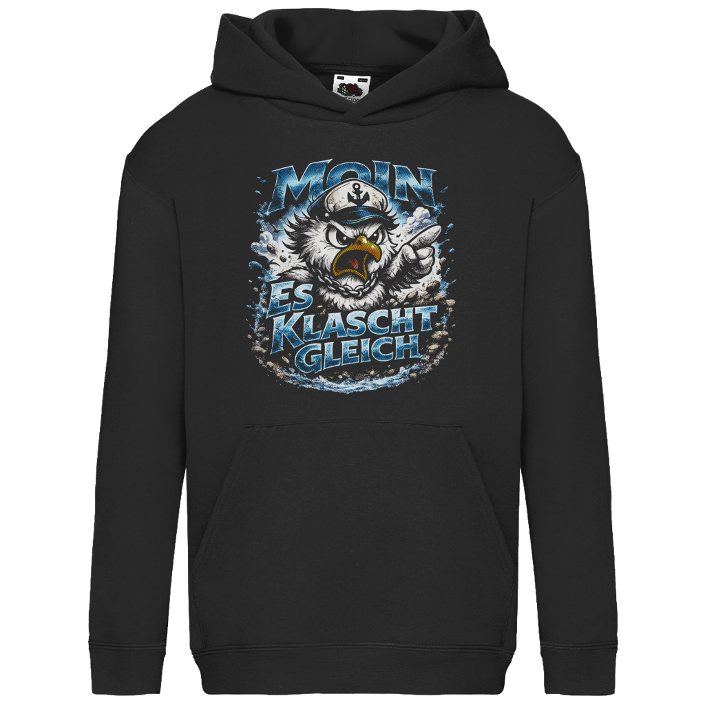 Hoodie Kinder  Es klatscht gleich #564 - einseitiger Druck