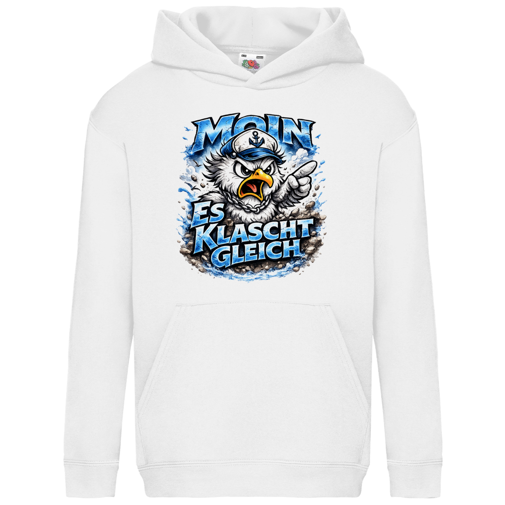 Hoodie Kinder  Es klatscht gleich #564 - einseitiger Druck