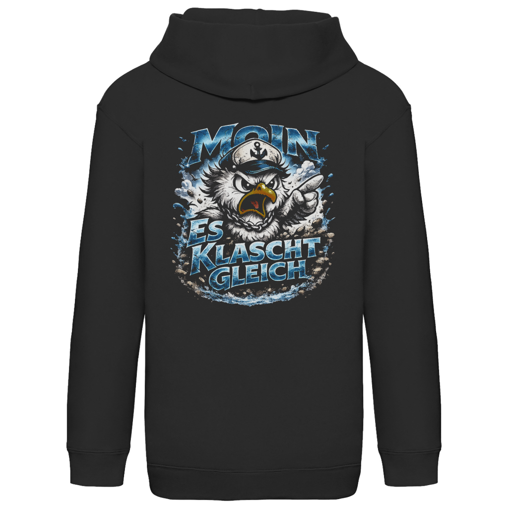 Hoodie Kinder  Es klatscht gleich #564 - beidseitiger Druck